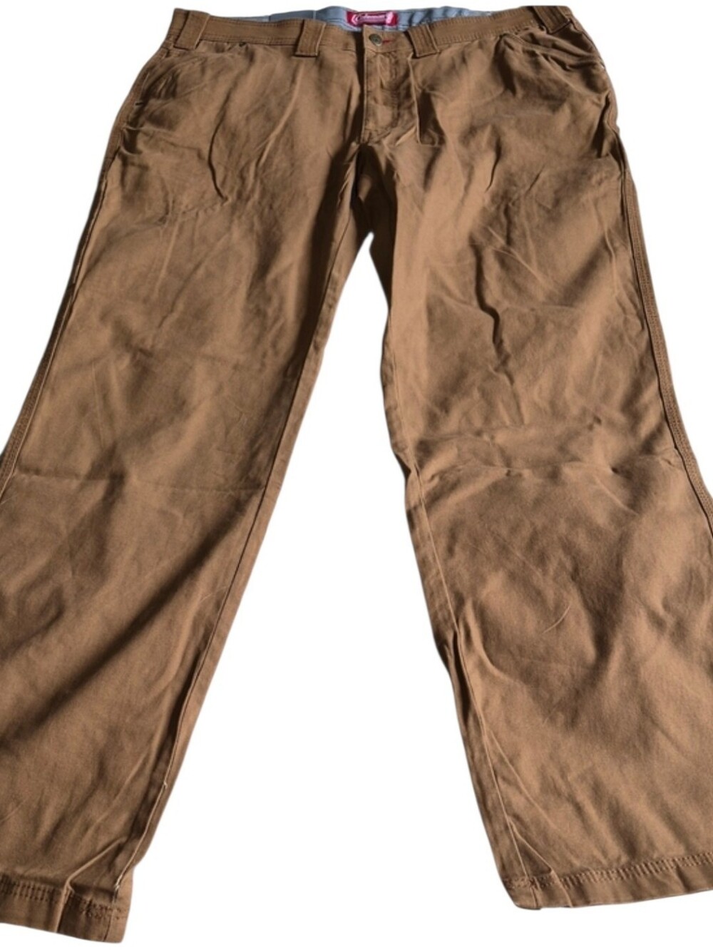 Coleman Canvas Utility Work Pants Copper Stretch Tear Resistant 38x34 New